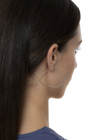 ORECCHINI CUORE SILVER
