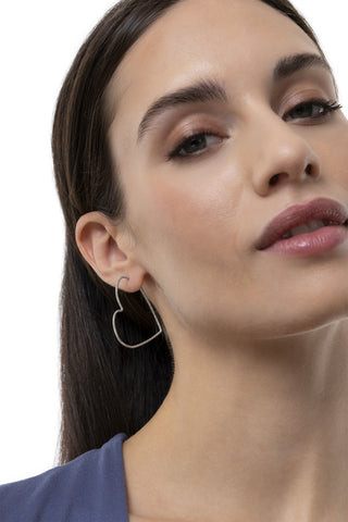 ORECCHINI CUORE SILVER