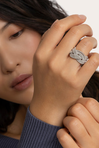 ANELLO FASCIA TRECCIA MOLLA