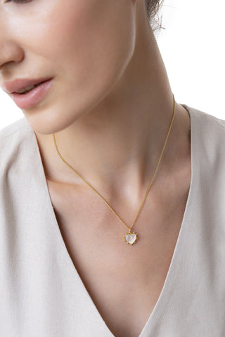 COLLANA CUORE MADREPERLA