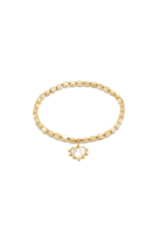 BRACCIALE ELASTICO CILINDRI CUORE