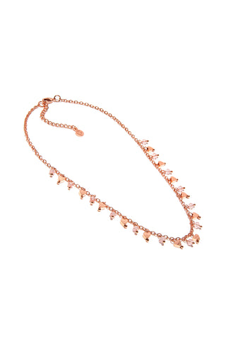 COLLANA CUORI/CRISTALLI PENDENTI