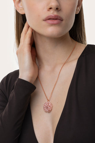 PENDENTE FIORE CRISTALLI