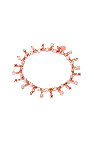 BRACCIALE ELASTICO CRISTALLI PENDENTI