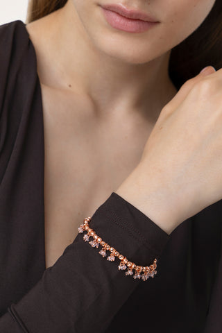 BRACCIALE ELASTICO SFERE/CRISTALLI