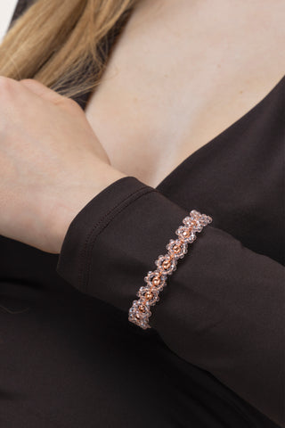BRACCIALE FIORI DI CRISTALLI