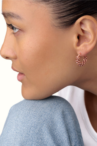 ORECCHINI MINI CERCHI PEPITE