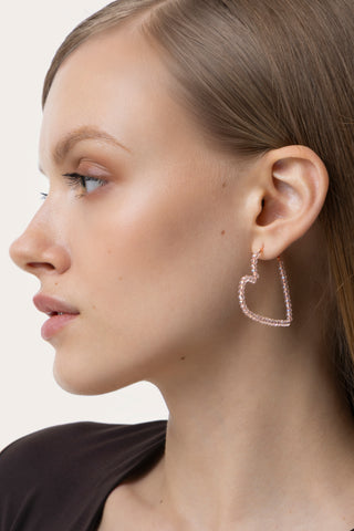 ORECCHINI CUORE CRISTALLI