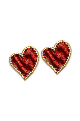 ORECCHINI CUORI ROSSI
