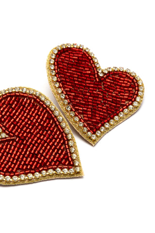 ORECCHINI CUORI ROSSI