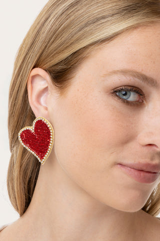 ORECCHINI CUORI ROSSI