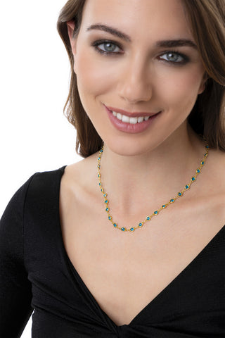 WOMEN'S TENNIS NECKLACE WITH ZIRCONI