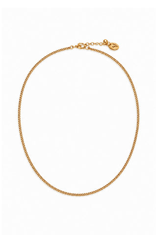 COLLANINA IN OTTONE CON CHARM LETTERA