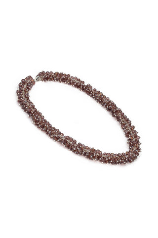 COLLANA CRISTALLI MALVA