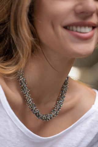 COLLANA CRISTALLI SALVIA