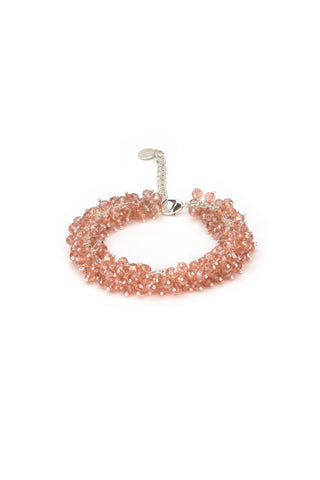 BRACCIALE CRISTALLI ROSA
