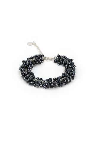 BRACCIALE CRISTALLI BLU NOTTE