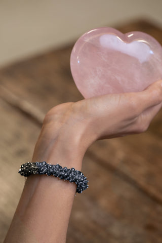 BRACCIALE CRISTALLI BLU NOTTE