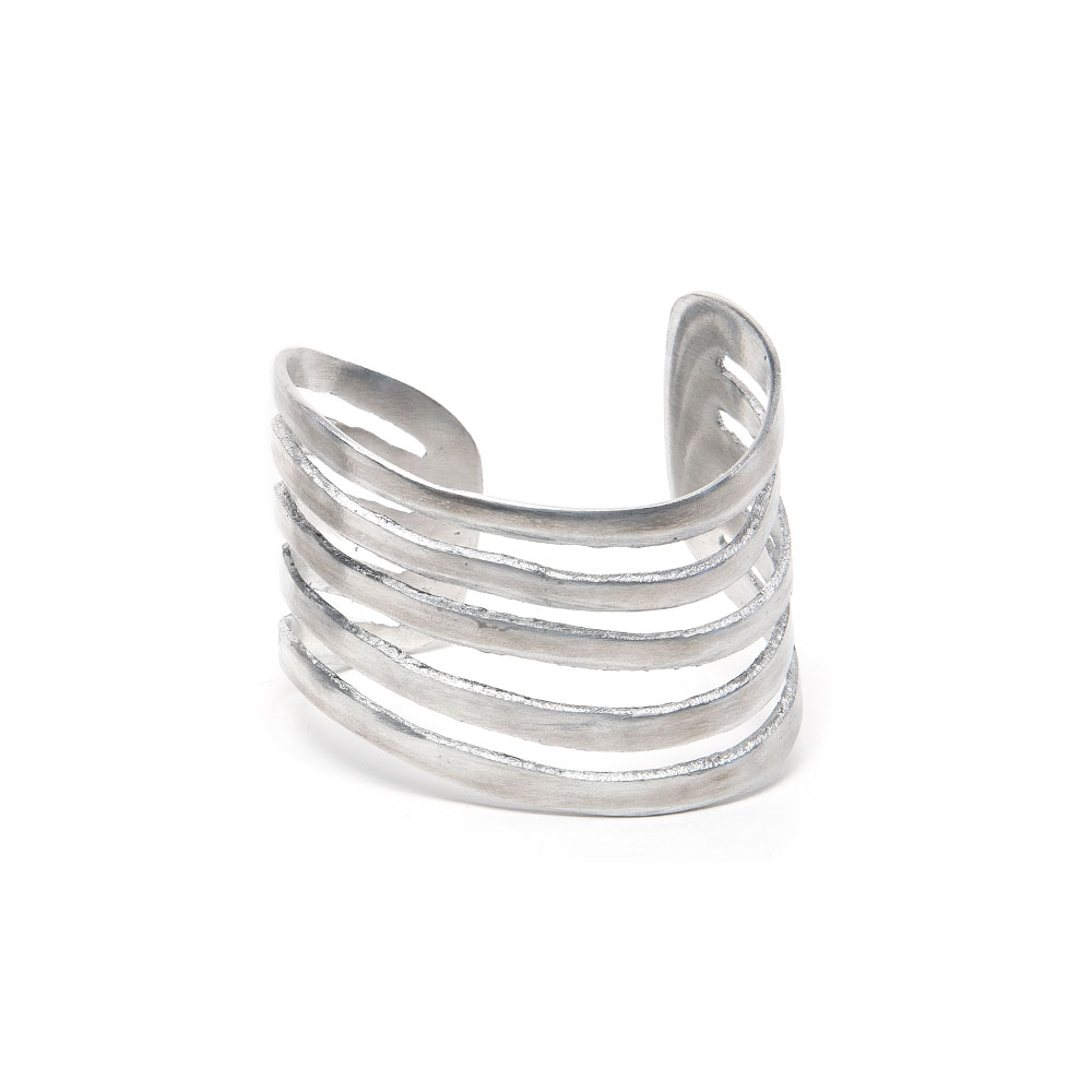 BRACCIALE IRREGOLARE SET 6PZ Bracciali Rigidi, ALLUMINIO ALUMINIUM