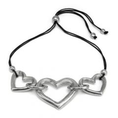 STRING NECKLACE HEART SHAPE