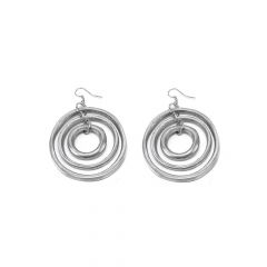 EARRINGS THREE CONCENTRIC HOOPS