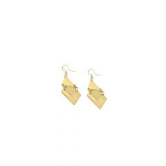 EARRINGS SMALL SATIN TRIANGLES