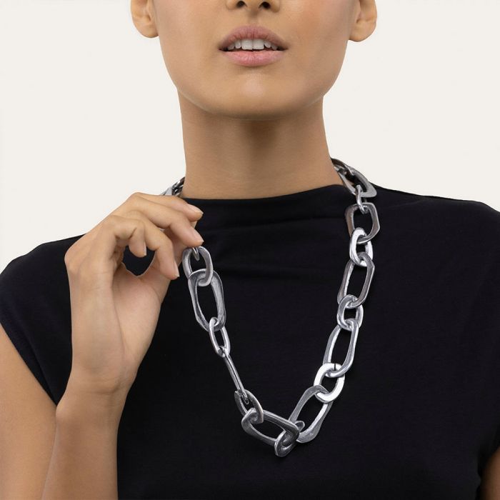 CHAIN NECKLACE OVALS