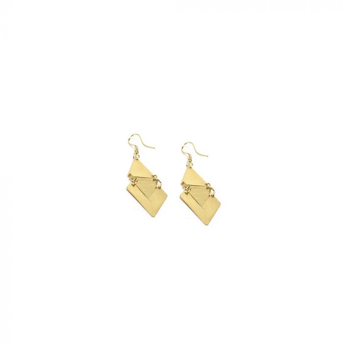EARRINGS SMALL SATIN TRIANGLES